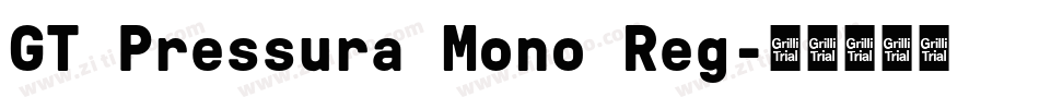 GT Pressura Mono Reg字体转换